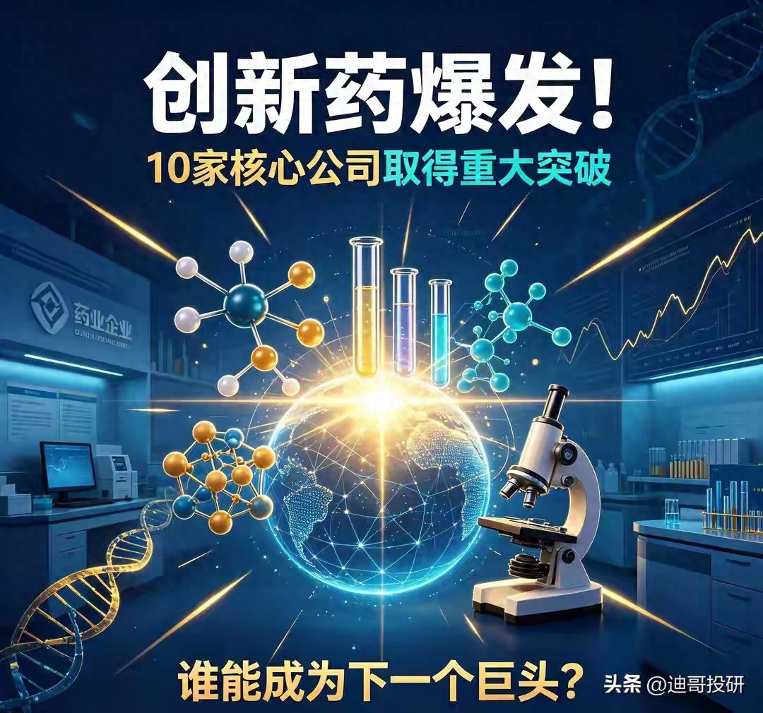 中国创新药大爆发！10巨头突围，谁将问鼎...
